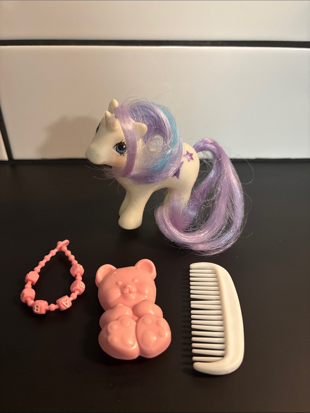 Vintage 80’s My Little Pony G1 Baby Glory & Accessories